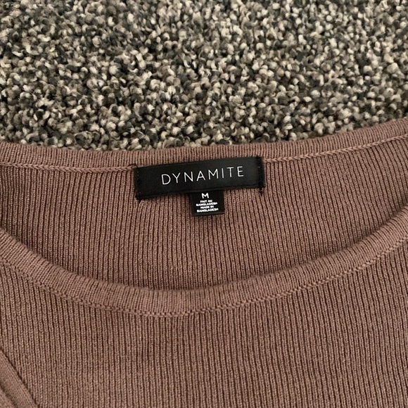 NWOT Dynamite sweater dress with slanted button opening - Picture 2 of 2